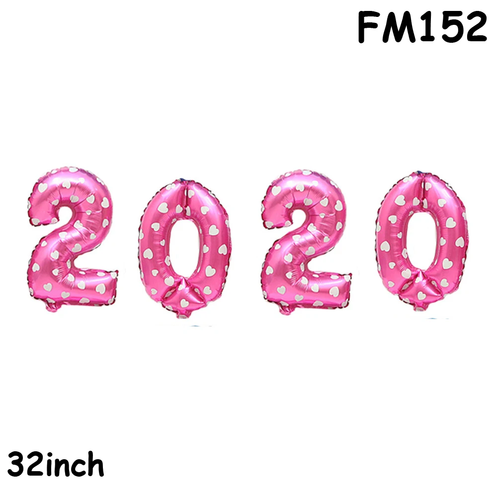 FM152 Фольги латексный шар с новым годовым номером шар для Рождественская Домашняя вечеринка воздушные шары украшения Новогодний Декор поставки - Цвет: FM152