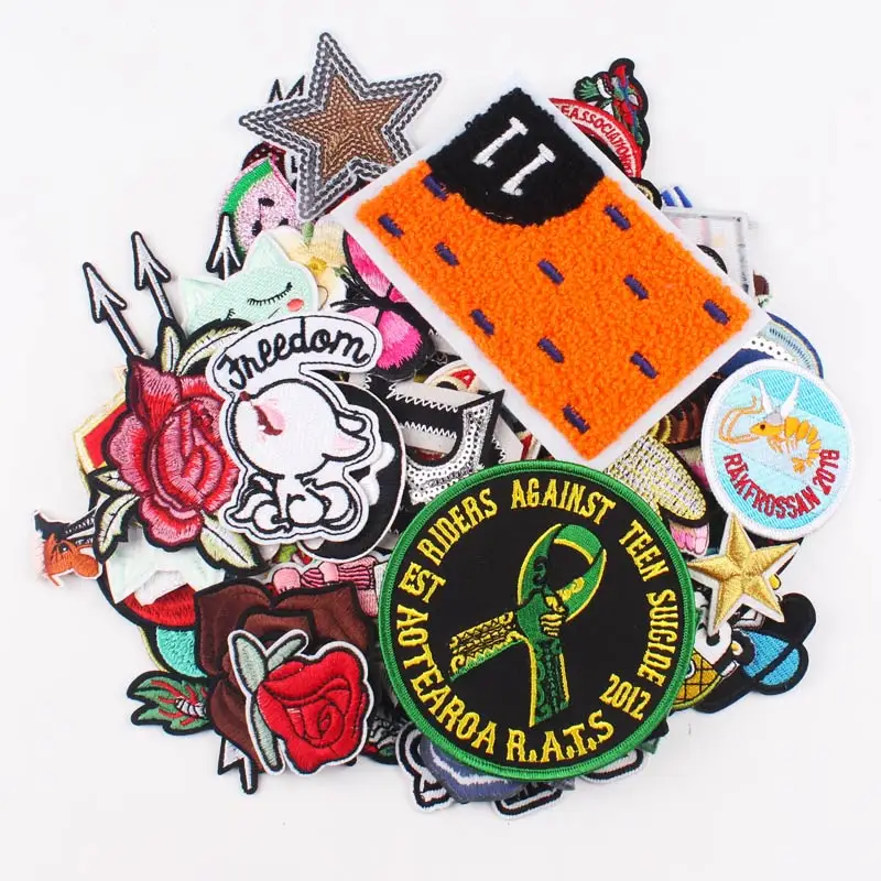 Nicediy 20 Pieces Mixed Stickers 3D DIY Garment Badge Patch to Cloth Accessory Sewing Embroidery Ironing Sequins Applique Decor | Дом и сад