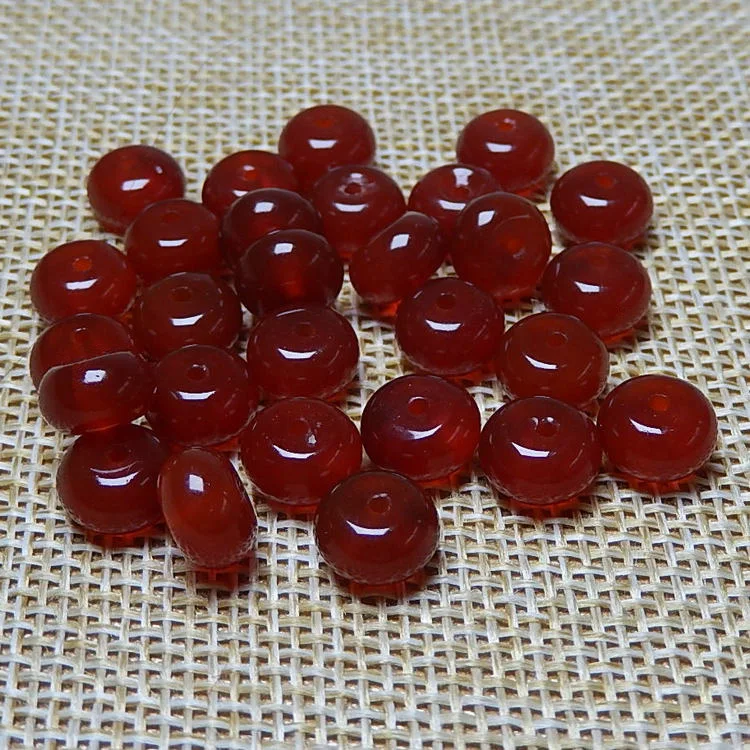 Ручной работы DIY маленькая бусина для счет красного агата небольшой разделительный браслет