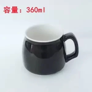 Ceramic Cup Mark Cup Milk Breakfast Cup Large Capacity Advertising Cup Logo Custom Coffee Cup Coffee Cup Travel Ceramic Mug - Цвет: 360ML
