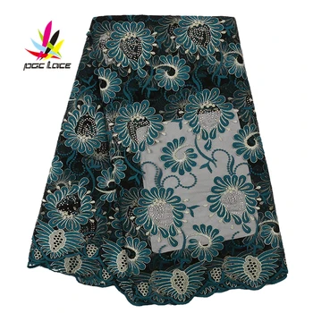 

Embroidered Africa Lace Fabric Embroidered Brocade Net Mesh Latest Party Dress French Lace with High Quality Flowers AMY2796B