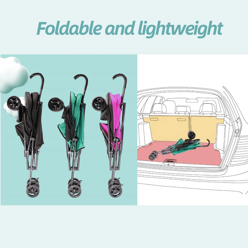Waterproof Oxford Cloth Portable Pet Dog Stroller Foldable Strolling Cart Four Wheel Lightweight Supplies | Дом и сад