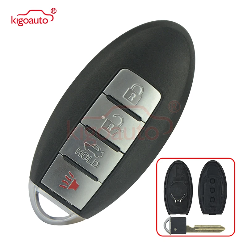 

Kigoauto smart car key shell CWTWBU735 4 button For Infiniti M35 M45 for Nissan Maxima Sentra Keyless Entry Key Fob case cover