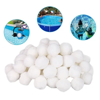 

Pond Clean Water Filter Balls Commercial Use Recyclable 700g Useful Tank Tools Fiber Material Purifier Swimming Pool Practical