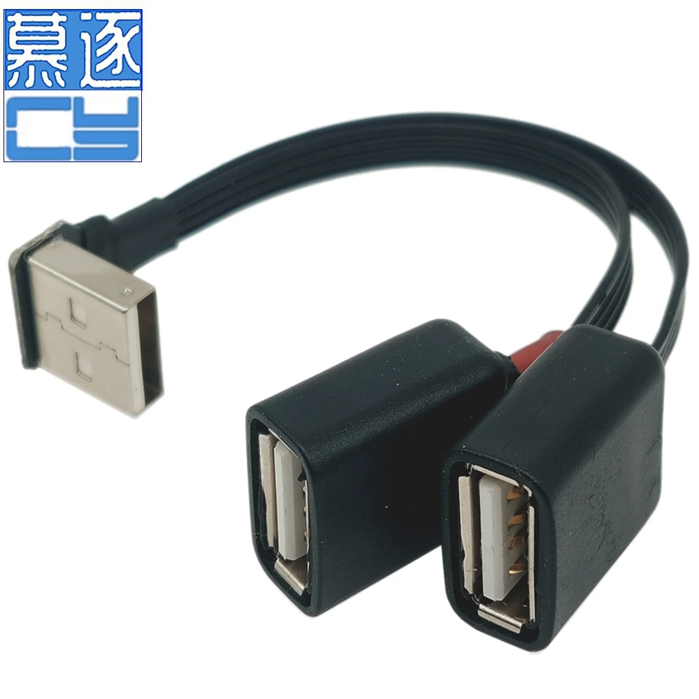 Usb 2.0 a Macho para Dual Usb Feminino Data Hub Adaptador de Alimentação y Splitter Carregamento Cabo de Alimentação Extensão