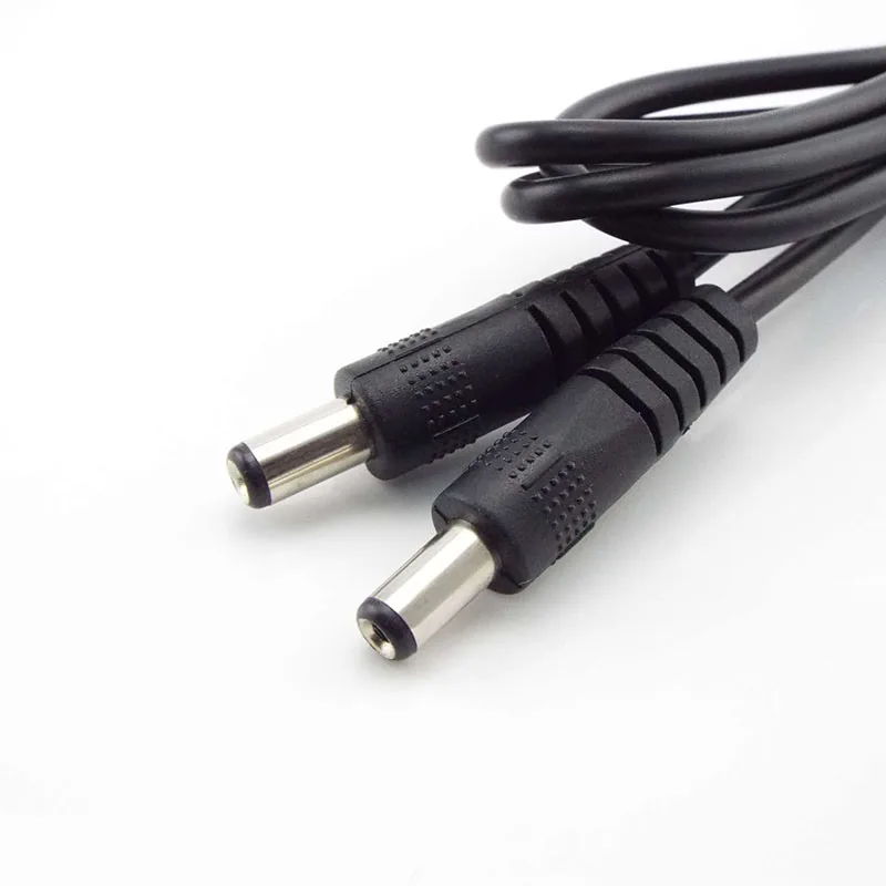 12V 3A DC Male to Male Power Supply Cord Cable 5.5 x 2.1mm Male CCTV Adapter Connector 0.5M/1M/2M dc connectors