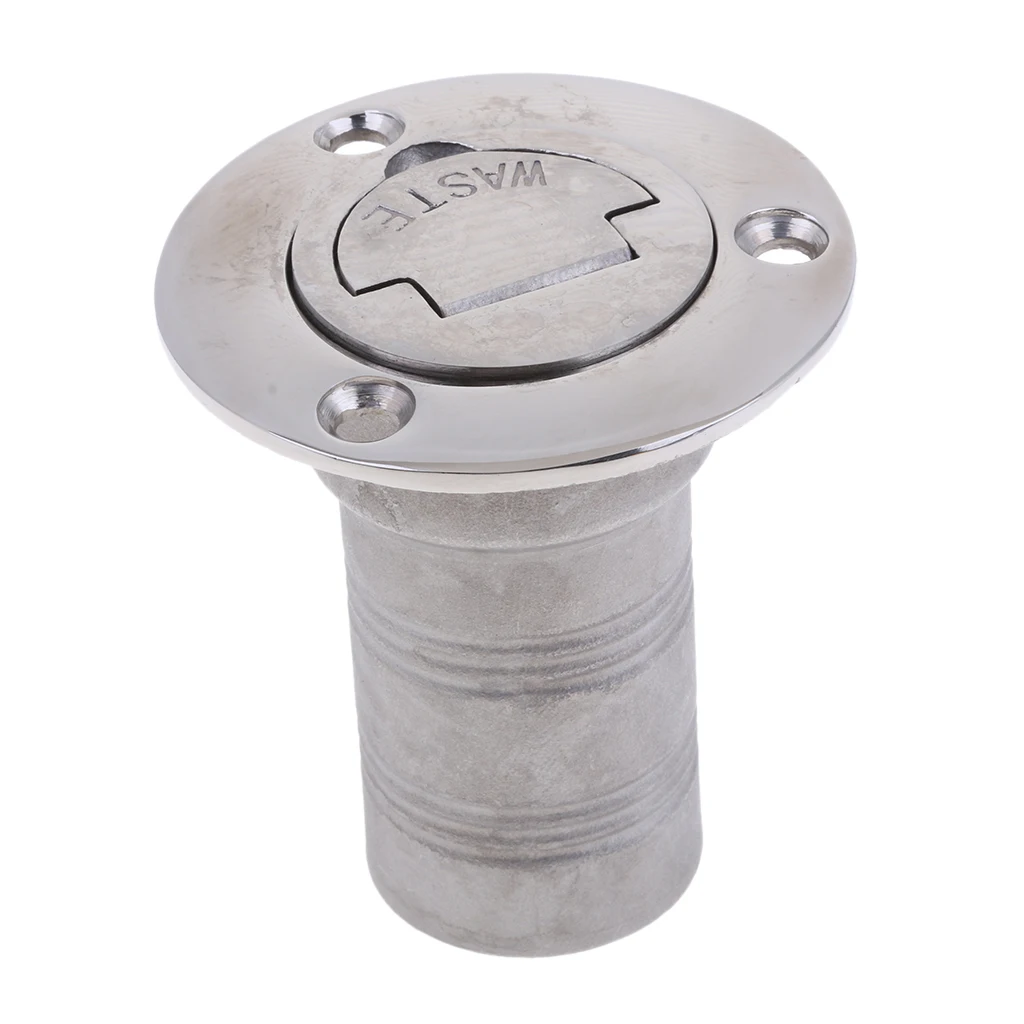 Boat Deck Fill/Filler Cap Keyless 38mm (1-1/2'' ) Waste - 316 Marine-Grade Stainless Steel