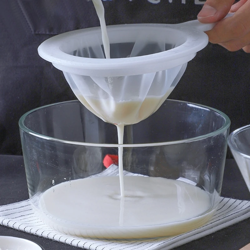 

Reusable 100/200/400 Mesh Number Super Fine Mesh Sieve Strainer Colander with Handle for Honey Juice Tea Soymilk Coffee Filter
