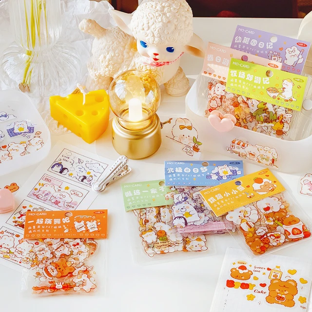 Cute Japanese Stickers Flakes  Japanese Stickers Stationery - 46 Pcs/lot  Japanese - Aliexpress