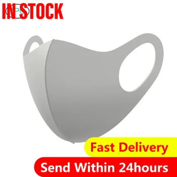 

1 Pc Lot Washable Reusable Facemask Women Earloop Protective Masks Cycling Solid Mouth Mask Conventional Py6