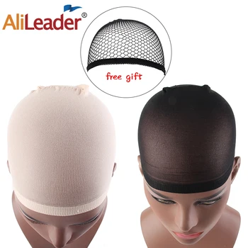 

Alileader Wig Cap Stocking Elastic Wig Nets Stretch Dome Snood Hair Net Wig Caps Invisible Hair Nets Wigs For Black Beige Brown