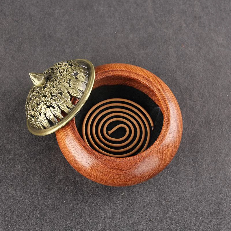 Vietnamese Rosewood Incense Burner Coil Air Freshener Aroma Home Display Useful