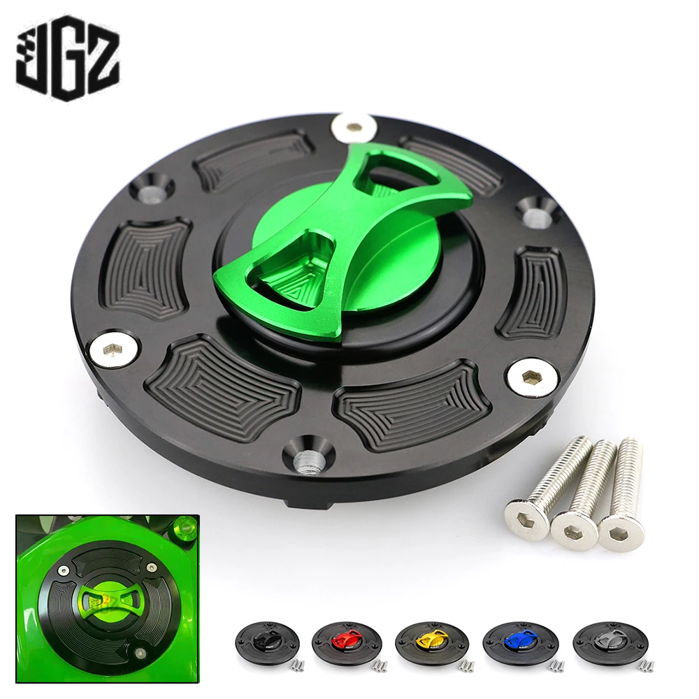 Мотоцикл CNC алюминиевый топливный бак крышка Защитная масла для Kawasaki Ninja 250 300 Z250