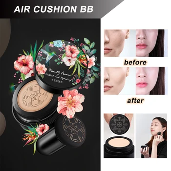 

Mushroom Air Cushion Bb Cream Moisturizing Cover Blemishes Even Skin Tone