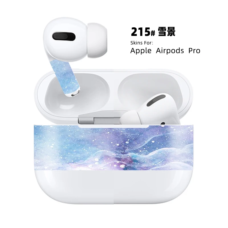 Бумажная Пылезащитная наклейка для Apple AirPods Pro Чехол Пылезащитная наклейка защита кожи для Air Pods 3 Аксессуары - Цвет: 215