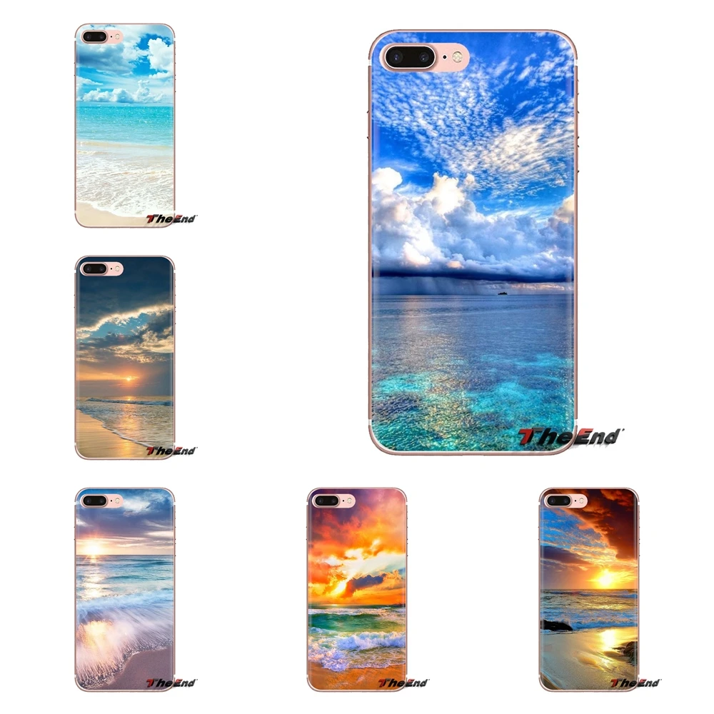 Прозрачный морской небо песчаный пляж Закат для iPod Touch Apple iPhone 4 4s 5 5S SE 5C 6 6S 7 8 X XR XS
