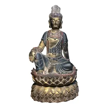 

LaoJunLu Pure Copper Buddha Statue Imitation antique bronze masterpiece collection of solitary Chinese traditional style jewelry
