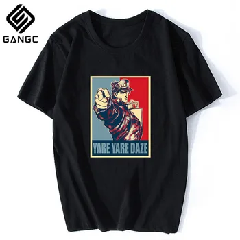 

Jojos Bizarre Adventure Vintage Men Manga T-shirt Harajuku Streetwear Cotton Camisetas Hombre Men Vaporwave Japan Anime Shirt