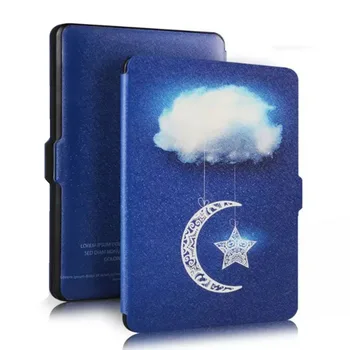 

Lightest Thinnest Protective Genuine Leather Cover with Auto Wake or Sleep for Amazon Kindle Paperwhite (Blue Totem)