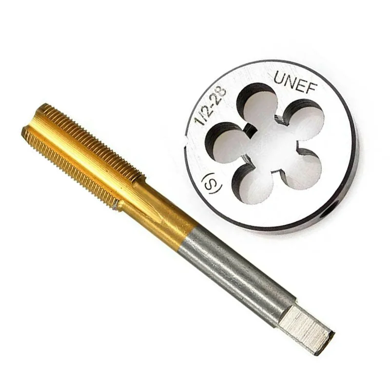 1/2-28 UNEF Tap Die titanium покрытые высокоскоростные стальные правые метчики