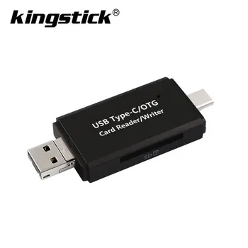 

SD Card Reader USB C Card Reader 3 In 1 USB 2.0 TF/Mirco SD Smart Memory Card Reader Type C OTG Flash Drive Cardreader Adapter