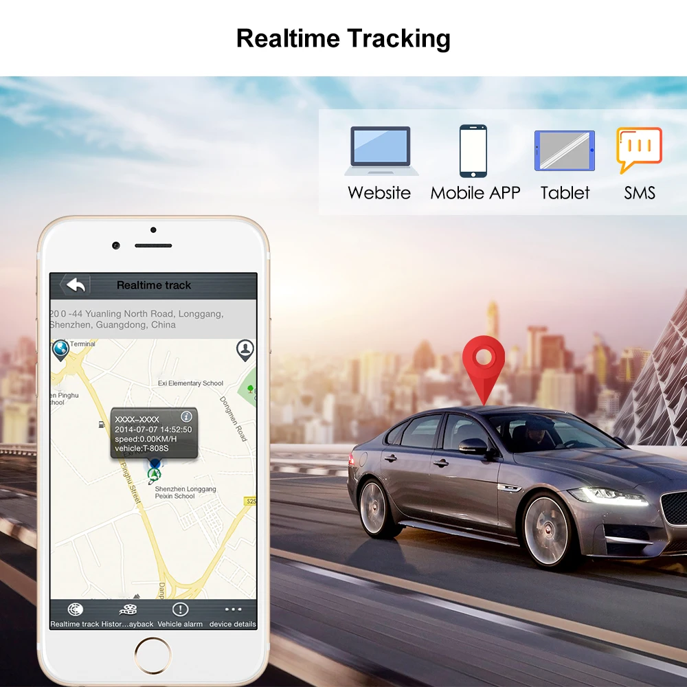 Установка Rastreador голосовой монитор Localizador gps длительное время ожидания gps трекинг в реальном времени водонепроницаемый автомобильный трекер