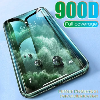 

900D Full Cover Tempered Glass For iPhone 11 Pro Max Glass X XS Max XR Screen Protector Glass On For iPhone 6 6s 7 8 Plus X Film