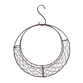 

Decorative Wreath Frame Party Succulent Plant Festival Cafe Home Holder Wedding Hanging Basket Iron Wire Shape Vintage