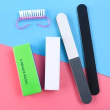 5 шт. пилок буферный блок для дизайна ногтей профессиональный маникюр с полировкой песочные пилочки Инструменты для ухода Чистящая Щетка для педикюра набор для макияжа ногтей LA1044