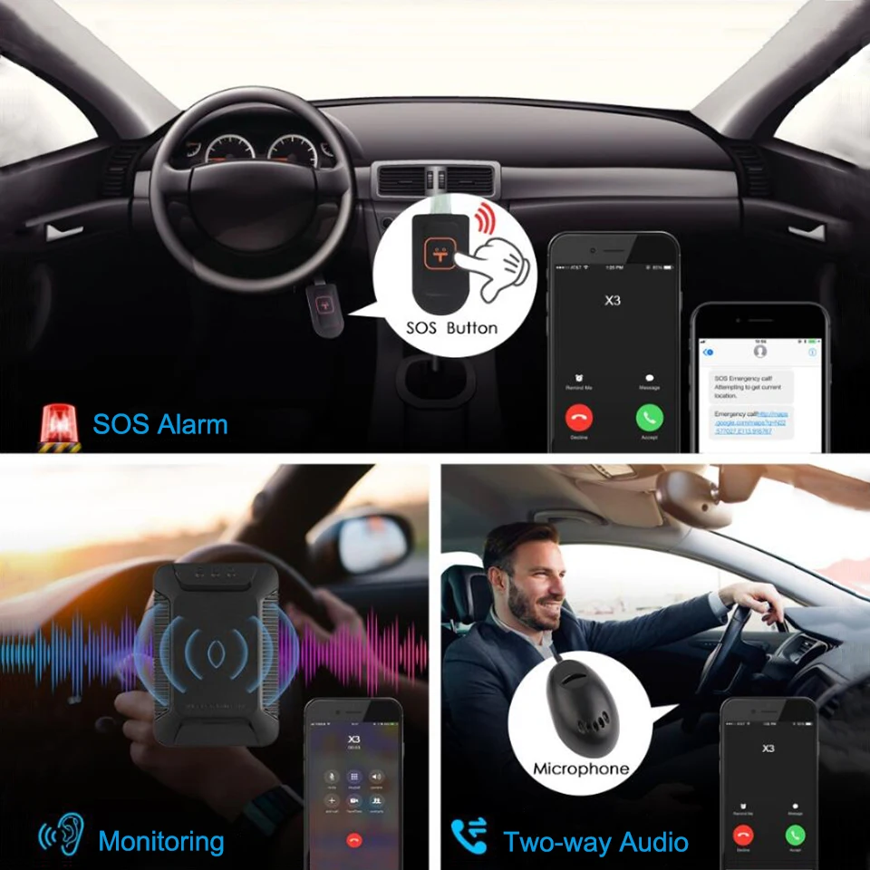 US $46.60 Jimi X3 Gsm Gps Tracker With Sos Voice Monitoring Truck Gsm