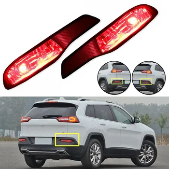 

for Jeep Cherokee 2014 2015 2016 17 2018 Rear Reflector Housing Rear Fog Lamp Light Cover car accessories styling