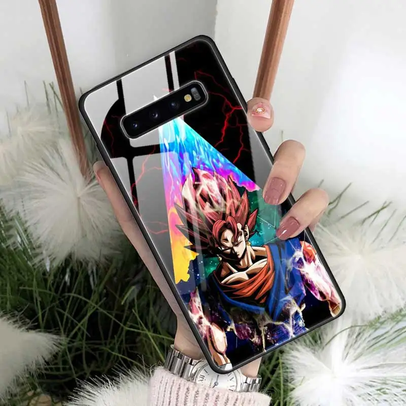 10 Dragon Ball Son Goku чехол из закаленного стекла для samsung Galaxy S10 S10e S9 S8 Note9 Note 10 Plus 5G A50 A30 края из ТПУ Couqe - Цвет: 10