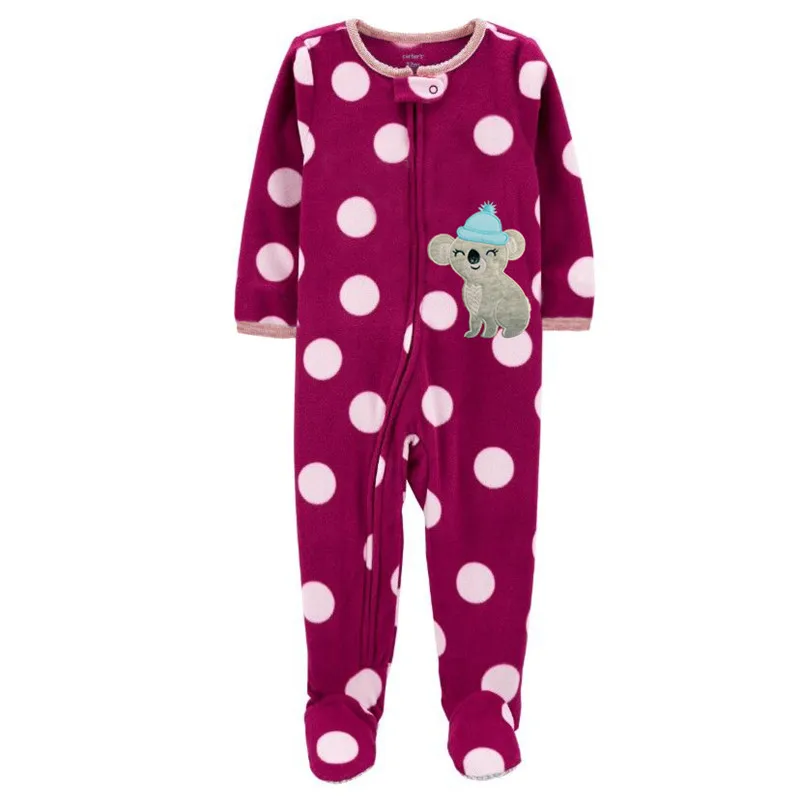 baby girl nightgowns 2022 Spring and Autumn Warm Boys and Girls Feet Jumpsuits Fleece Animal Jumpsuits Halloween Christmas Jumpsuits Baby Jumpsuits Sleepwear & Robes	