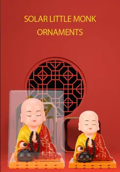 

Solar Little Monks Miniature Bonsai Craft Creative Ornaments Gift Small Buddha Keep Safe And Ward Off Evil Spirits Chinese Gifts