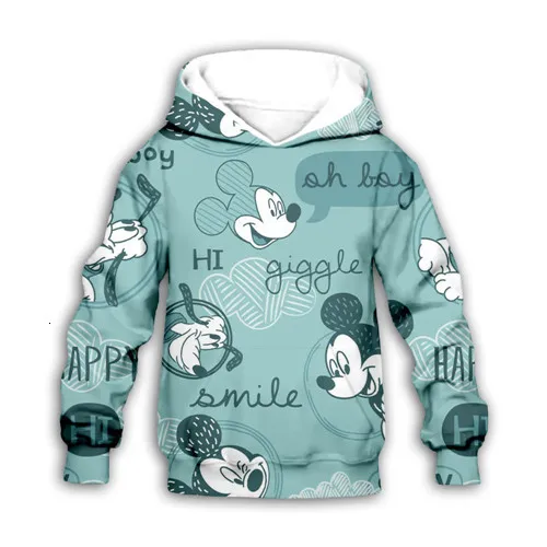 Kids boy girl Micky Mouse Minni heart 3D print hoodies children cartoon Pants casual Shorts zipper pullover Sweatshirt - Цвет: Kids hoodies