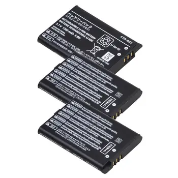 

3 Pcs 1300mAh CTR-003 CTR 003 CTR003 Rechargeable Batteries for Nintendo 3DS Not compatible with 3DS XL