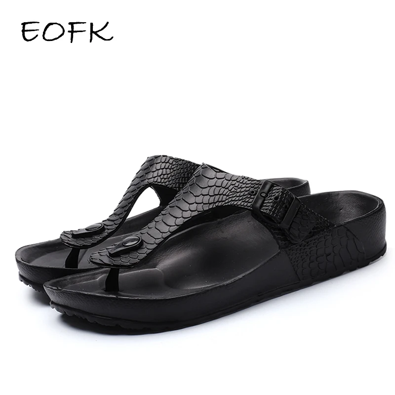 Женские пляжные шлепанцы EOFK летние Мягкие Шлепанцы из ЭВА удобная женская