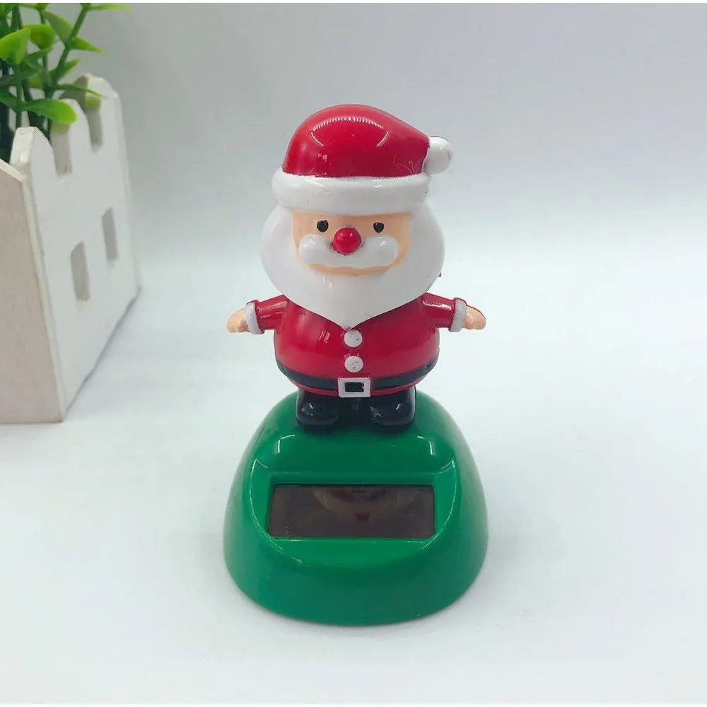Рождественская тематическая кукла Санта-Клауса, вращающаяся голова, новинка, игрушки, Декор автомобиля, солнечная игрушка, детская Автомобильная декорация, Рождественский подарок - Название цвета: Little old man