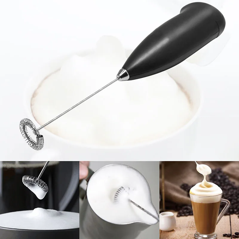 Electric Handheld Milk Wand Mixer Frother for Latte Coffee