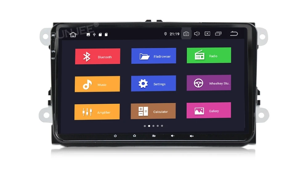 Cheap RUNJEE Android 9 PX6 Car DVD player 4GB 64GB For VW/Volkswagen/POLO/PASSAT/Golf/Skoda/Octavia/Seat BT WIFI DAB 6