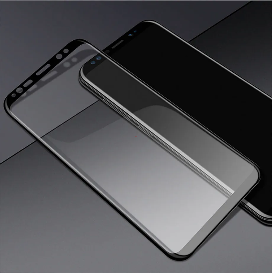 400D Full Curved Tempered Glass For Samsung Galaxy S9 S8 Plus Note 9 8 Screen Protector On Samsung S7 S6 Edge S9 Protective film