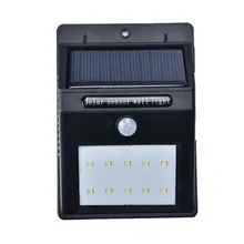 Amazon Открытый водонепроницаемый двор Кемпинг коридор зондирования Солнечный светодиодный настенный светильник поставщик электричества