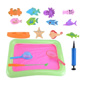 

Children's Fishing Toys Fun Indoor Outdoor Swimming Pool Set Magnetic Cute Fishing Set Marine Toys