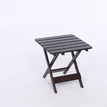Складной табурет из твердой древесины, портативный домашний журнальный столик, угловой стол для отдыха на открытом воздухе, складной табурет для рыбалки и пикника 5