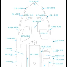 Malibu 23 LSV коврик для кокпита лодка EVA Тиковый настил 1/" 6 мм