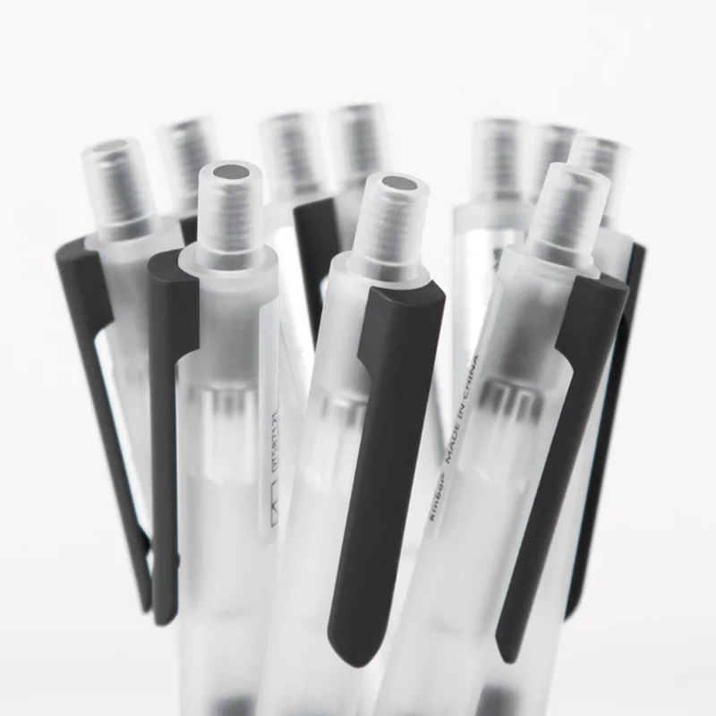 10 pcs / box Xiaomi Mijia Kinbor gel pen with 0.5mm black refill neutral pen Colorful colors smooth writing For Office School