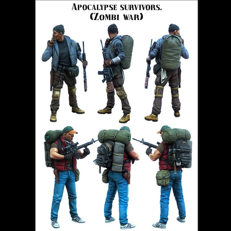 1:35 пропорции полимерная экшн-модель солдат-Apocalypse Survivor Corpse War Gk белая форма Игрушечная модель