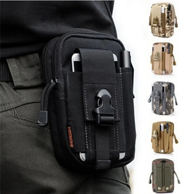 

2021 New Men Waist Pack Bum Bag Pouch Waterproof Military Belt Waist Packs Molle Nylon Mobile Phone Wallet Travel Tool Waist Bag