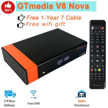 

GT MEDIA V8 Honor DVB-S2 Freesat Satellite TV Receiver FTA Decoder Support PowerVu Biss Key Newca CCCAM Youtube IPTV Purple V8