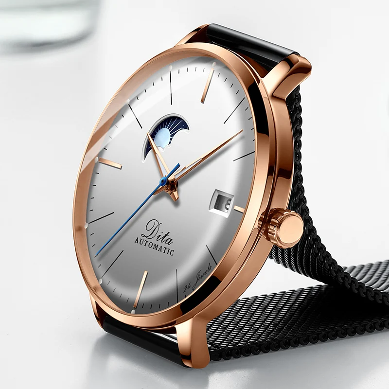 2020 DITAWATCH лучший бренд класса люкс Для мужчин s часы Автоматический хронограф